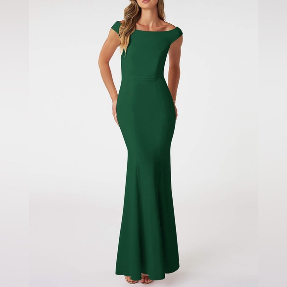 Azazie Dresses & Skirts - Azazie Nicolina Dark Green Dress